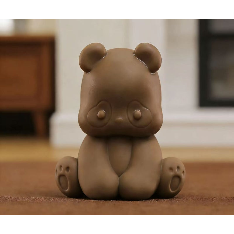 Panda Roll Sit Down Pandas Blind Bag Series: Coconut Brown (Confirmed Style)