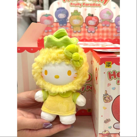 Hello Kitty Fruity Paradise Vinyl Plush Pendant Series Pineapple