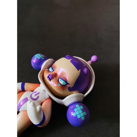 Skullpanda Baby Cyber Purple Limited Figurine