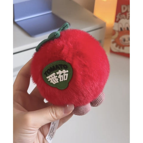 CRYBABY Dip For Fun Plush Pendant Blind Box Series: Tomato,Tomato (Confirmed Style)