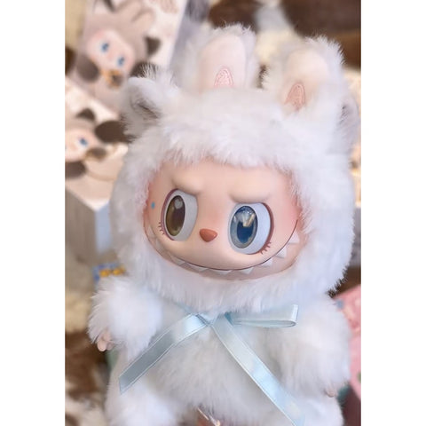 Labubu The Monsters Cat Mode On Vinyl Plush Pendant Blind Box Series: Persian Kitty (Confirmed Style)