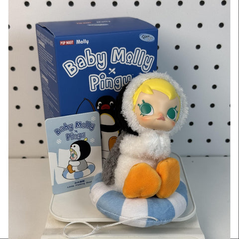 Baby MOLLY Pingu Happy Fishing Series Vinyl Plush Pendant Little Fishing Boat