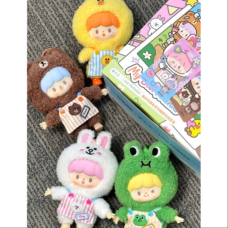 zZoton My Best Friends Series Vinyl Plush Doll Whole Set Opened