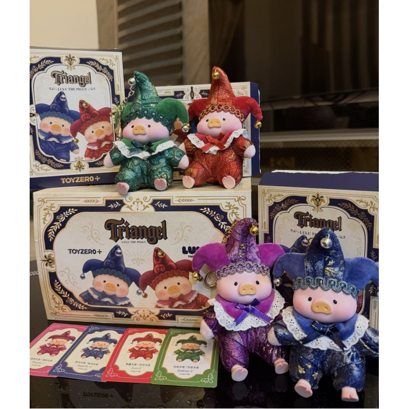 LuLu the Piggy Triangel PVC Plush Pendant Blind Box Series: Whole Set (Opened Box)