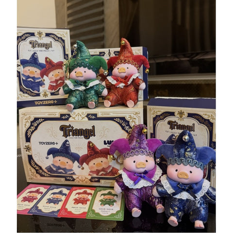 LuLu the Piggy Triangel PVC Plush Pendant Blind Box Series: Whole Set (Opened Box)