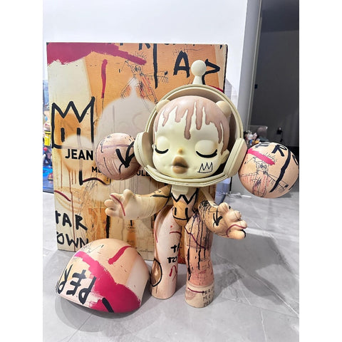 MEGA α SKULLPANDA Jean-Michel Basquiat 1000% Limited Figurine