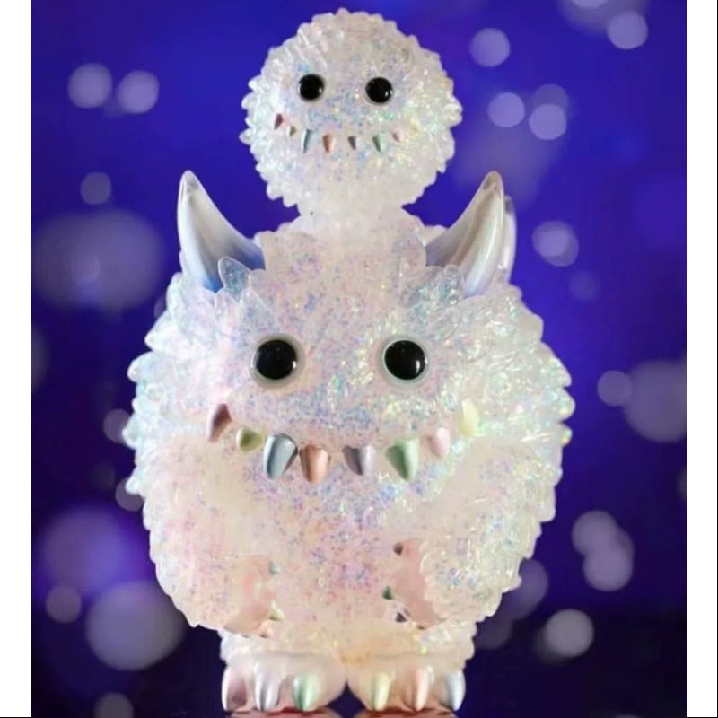 INSTINCTOY Monster Fluffy & Fluffy Set Aurora White LIMITED（GLITTER GID）