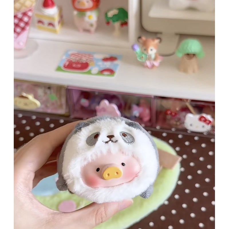 LuLu the Piggy Animal Party Series 2 Stick Together Plush Blind Box Series: Panda (Confirmed Style)
