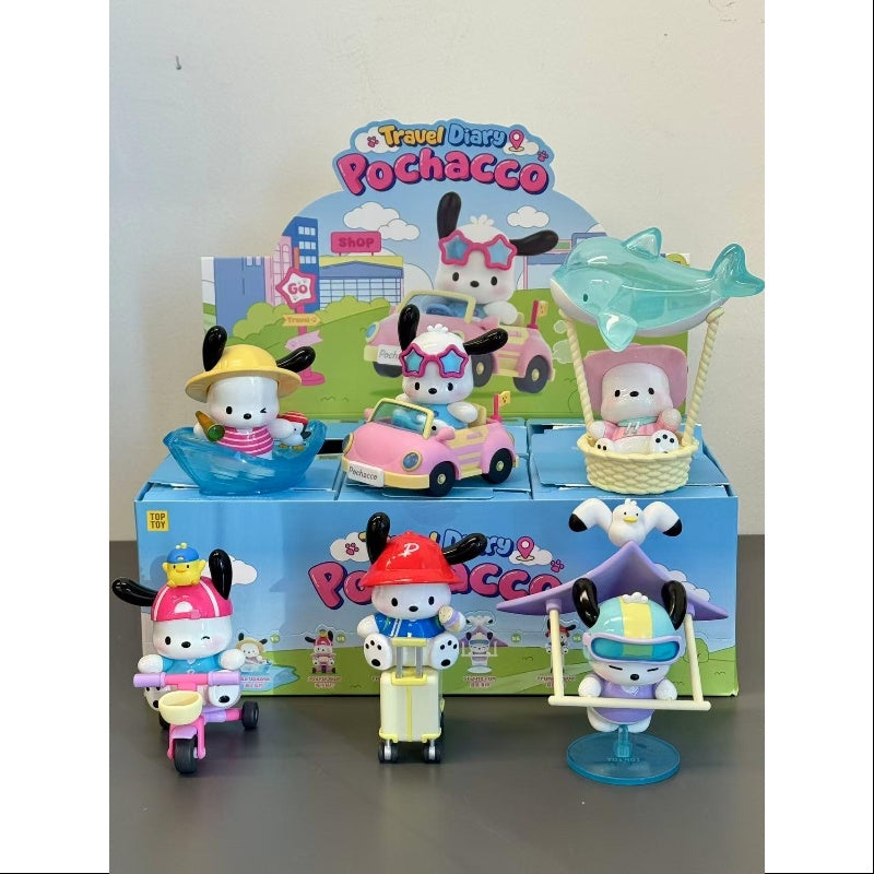 Pochacco Travel Diary Series Whole Set Opened