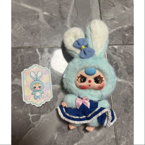 Baby Three Macaron Cute Bunny Plush Series Turquoise bunny