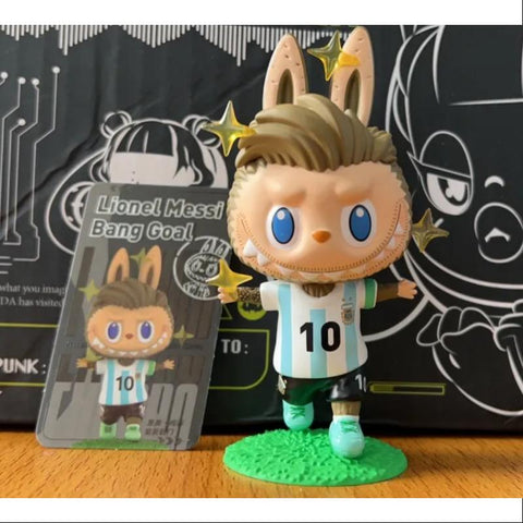 Labubu The Monsters Argentina Soccer Football Team Series Secret Lionel Messi Bang Goal