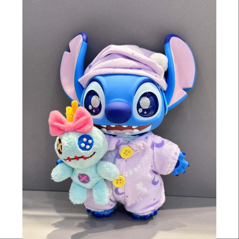 Disney Stitch Dress Up Show Vinyl Plush Pendant Series Secret Pajama Style (1/36)