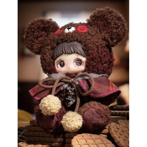 Maymei Tiny Bear Cookie Vinyl Plush Series: Brownie (Confirmed Style) | TOYSEZ Data