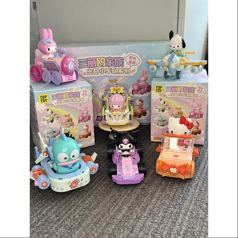 Sanrio Characters Surprising Fleet Building Blocks Series Whole Set Opened