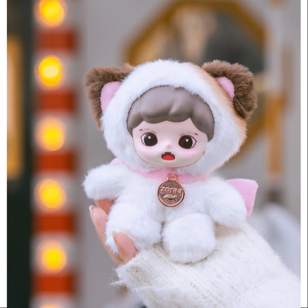 ZoraaFluffyCabin シークレット Baby Zoraa Fluffy Cabin Series Vinyl Plush Secret Pinky Meow