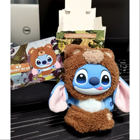 Disney Stitch Wild Animal Vinyl Pendant Series Secret Brown Bear (1/72)