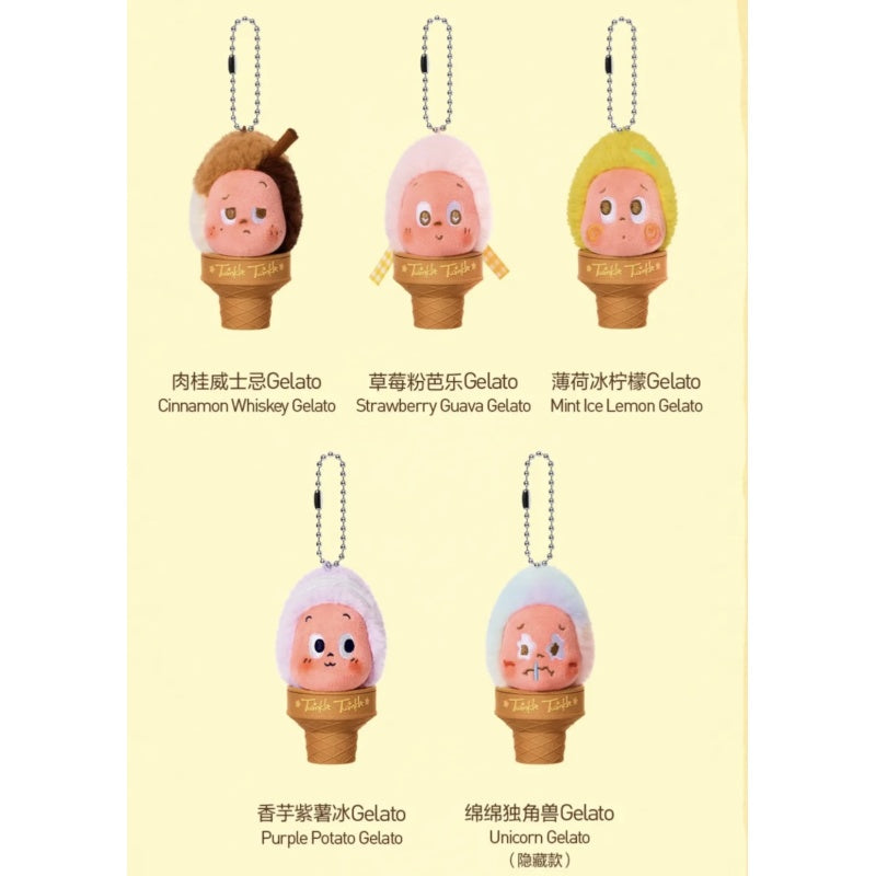 Twinkle Twinkle Moon Gelato Ice Cream Plush Pendant Blind Box Series: Whole Set (Brand New With Plastic)