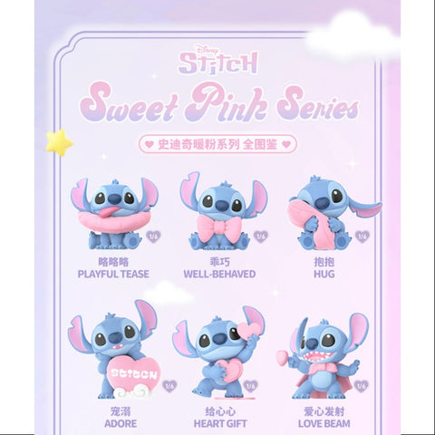 Disney Stitch Sweet Pink Series Whole Set Opened