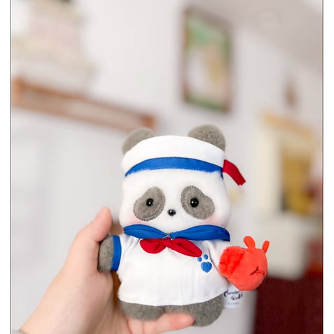 Panda Roll Happy Weekend Plush Pendant Blind Box Series: Whole Set (Opened Box)