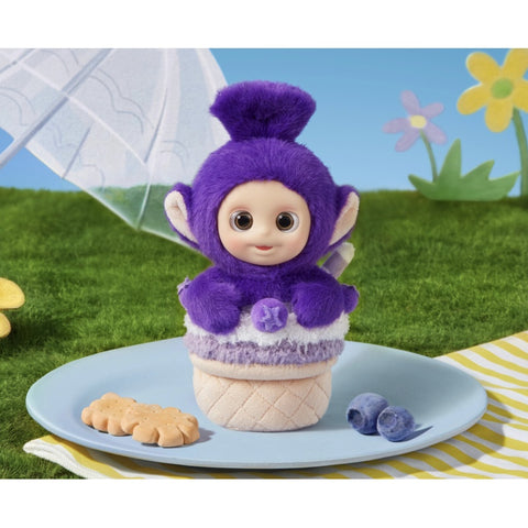 Teletubbies Afternoon Tea Diary Plush Doll Pendant Blind Box Series: Tinky Winky's Blueberry Ice Cream (Confirmed Style)