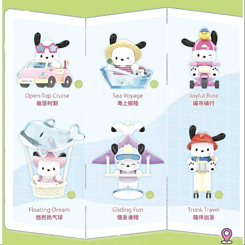 Pochacco Travel Diary Series Whole Set Opened