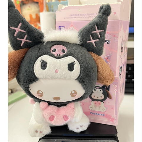 Pochacco Sanrio Characters Kuromi Party Plush Pendant Series Pochacco