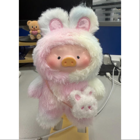 LuLu the Piggy Joyful Time PVC Plush Keychain Series Big Secret INFINITY HAPPINESS BUNNY (1/144)