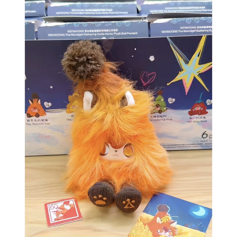 1001MOONS The Moonlight Gathering Guide Plush Doll Pendant Blind Box Series: The Moonlit Fox (Confirmed Style)