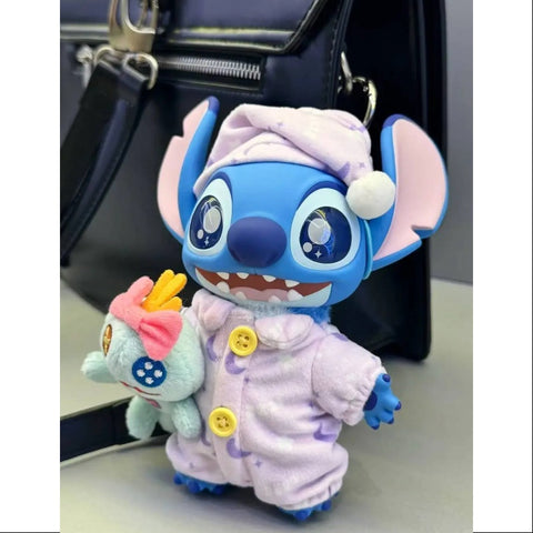 Disney Stitch Dress Up Show Vinyl Plush Pendant Series Secret Pajama Style (1/36)