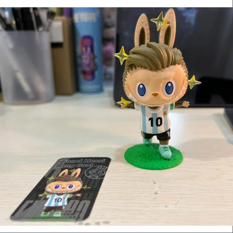 Labubu The Monsters Argentina Soccer Football Team Series Secret Lionel Messi Bang Goal