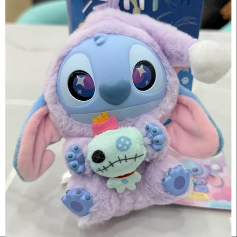 Disney Stitch Eat Something Before Sleep Series Vinyl Plush Pendant Secret intimate partners(1/72)