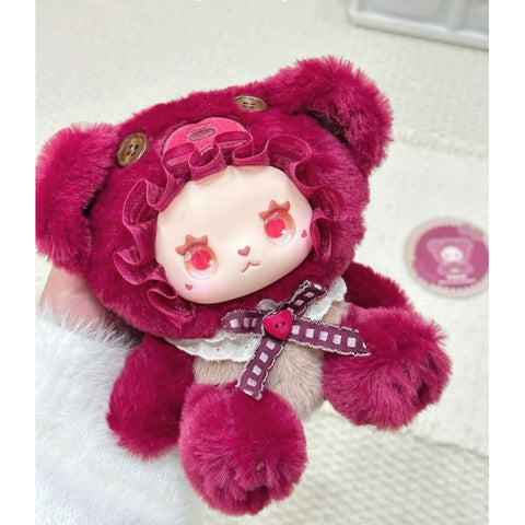 Emma Bear Alliance Vinyl Plush Blind Box Series: Cherry Champagne (Confirmed Style)