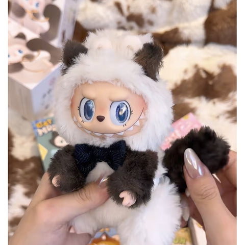 Labubu The Monsters Cat Mode On Vinyl Plush Pendant Blind Box Series: Siamese Kitty (Confirmed Style)