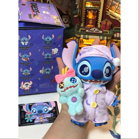 Disney Stitch Dress Up Show Vinyl Plush Pendant Series Secret Pajama Style (1/36)