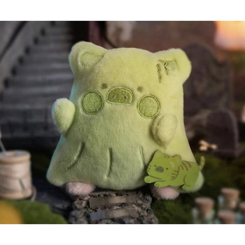 LuLu the Piggy Horror Story Moody Boo Plush Keychain Blind Box Series: Timid Ghost (Confirmed Style)