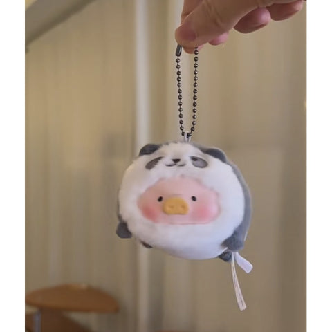 LuLu the Piggy Animal Party Series 2 Stick Together Plush Blind Box Series: Panda (Confirmed Style)
