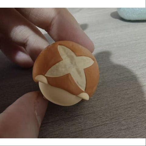 Sweet Bean Pop Bean Baked Bread Series Pretzel Bun