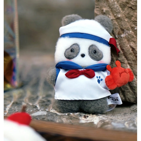 Panda Roll Happy Weekend Plush Pendant Blind Box Series: Panda Sailor (Confirmed Style)