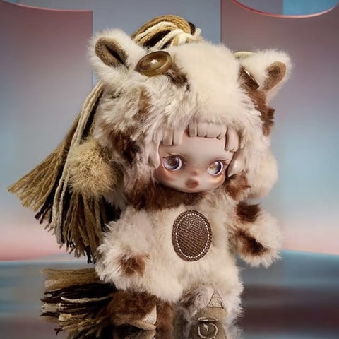 Skullpanda Pop Mart Have a Good Run Plush Pendant Series: Sharp Wisdom (Confirmed Style) | TOYSEZ Data