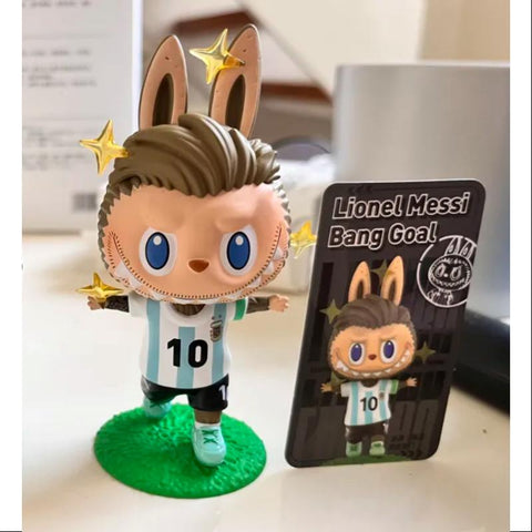 Labubu The Monsters Argentina Soccer Football Team Series Secret Lionel Messi Bang Goal