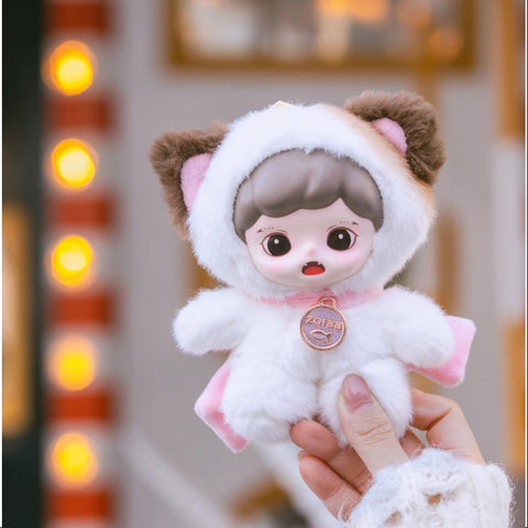 Baby Zoraa Fluffy Cabin Series Vinyl Plush Secret Pinky Meow(1/72)