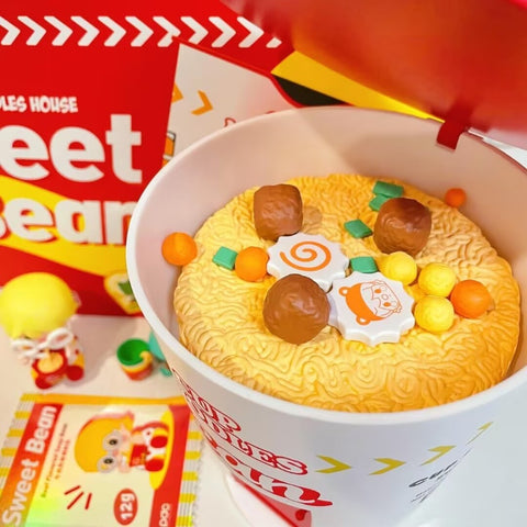 Sweet Bean Cup Noodles House Figurine