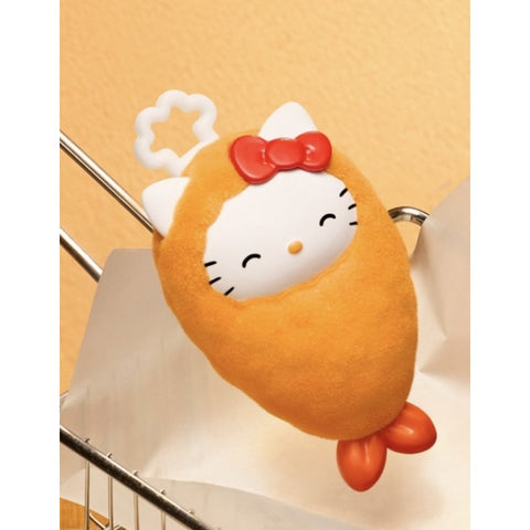 Hello Kitty Sanrio Characters Hello Kitty and Friends Fried Shrimp Pop Bean Blind Box Series: Hello Kitty Straight Shrimp Special (Secret, 1/90)