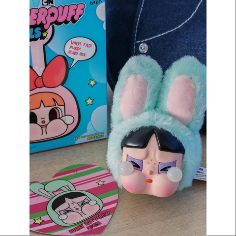 Crybaby Powerpuff Girls vinyl face pendant keychain Series Bunny Buttercup