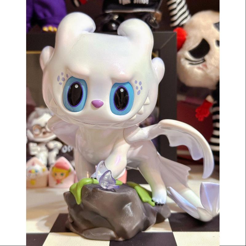 The Rarest Labubu Labubu The Monsters How to Train Your Dragon Rare White Figurine LIMIT ...