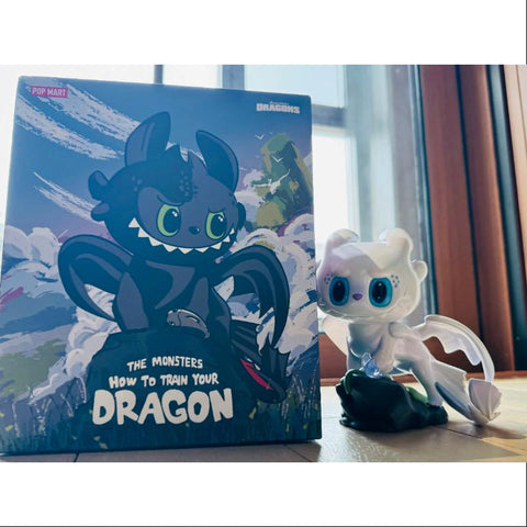 Labubu The Monsters How to Train Your Dragon Rare White Figurine LIMITED