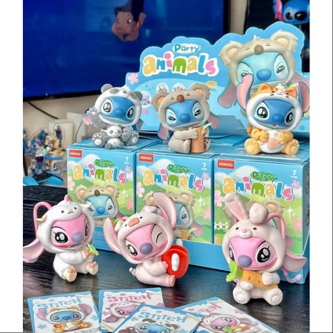 Disney Stitch Party Animals Series Whole Set Opened