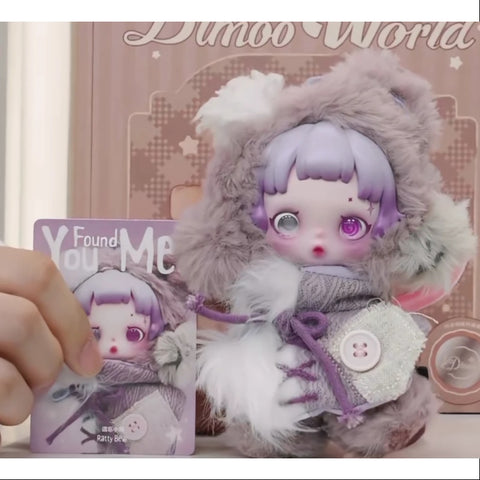 Skullpanda You Found Me Series Plush Doll Pendant Ratty Bear