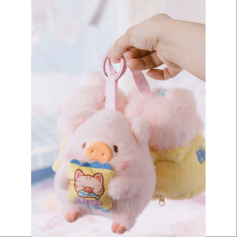 LuLu the Piggy Come & Play Plush Keychain Series Squeeze and squish