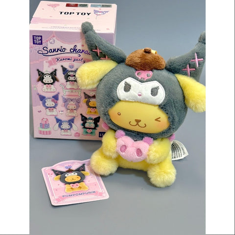 Pompompurin Sanrio Characters Kuromi Party Plush Pendant Series Pompompurin